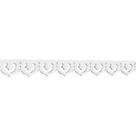 Ekena Millwork Carmella Architectural Grade PVC Running Trim, 4"H x 5/8"P x 48"L RUNP04X0625X48CRM